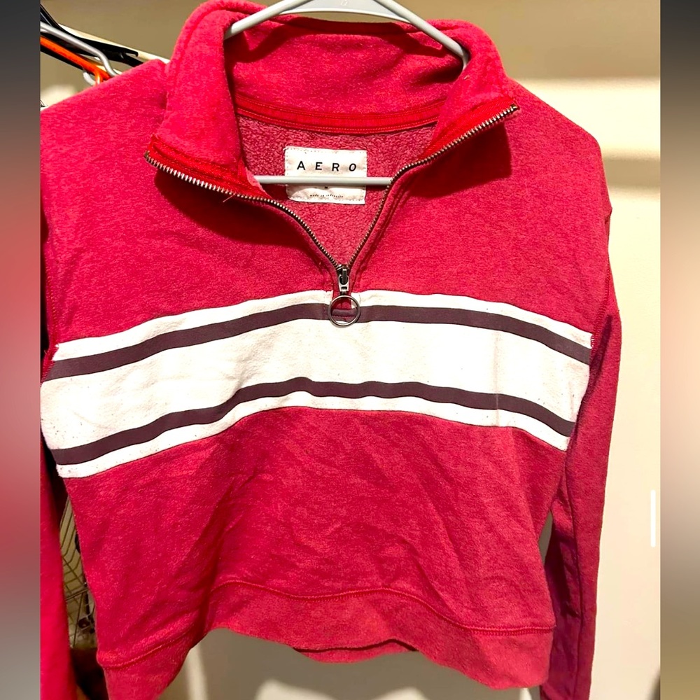 Red striped Aero sweatshirt